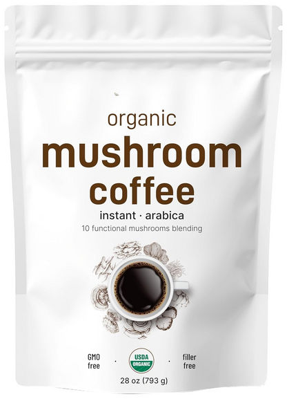 Organic Instant 10 in 1 Mushroom Coffee Powder