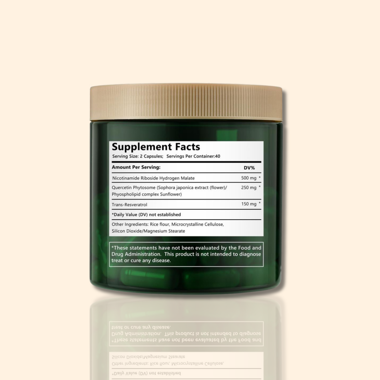 Mushmora® NAD+ Supplement with Resveratrol & Quercetin