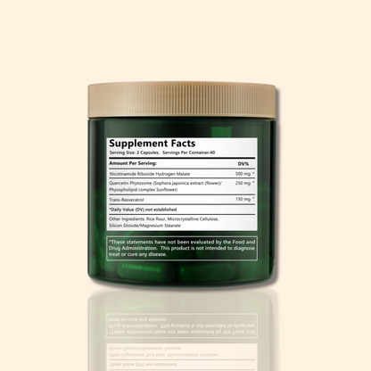 Mushmora® NAD+ Supplement with Resveratrol & Quercetin