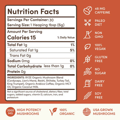 Mushroom Coffee Superfood (30 Servings)