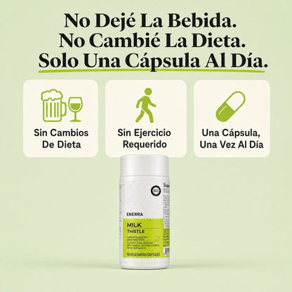 Cardo Mariano Detox Hepático — Fórmula con 80% de Silimarina