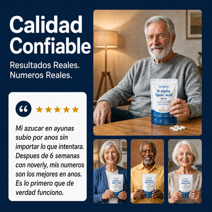 Ácido R-alfa lipoico - Cápsulas blandas de 600 mg en forma R pura