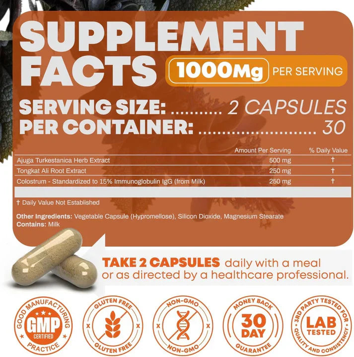 Turkesterone & Tongkat Ali - Testosterone Capsules