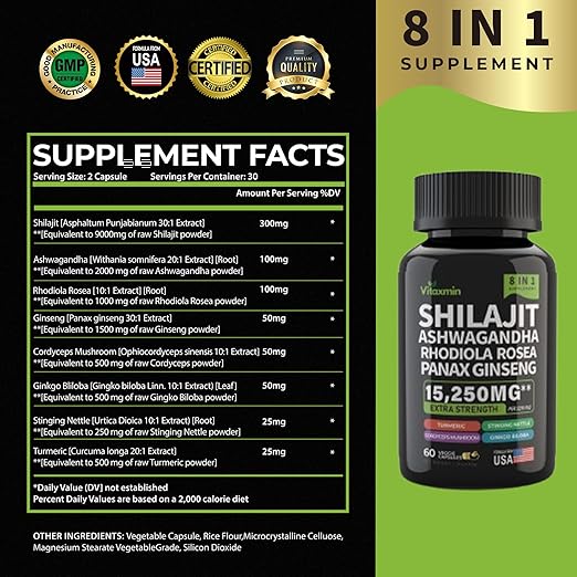 Mushmora® Shilajit Capsules Extra Strength