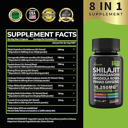 Mushmora® Shilajit Capsules Extra Strength