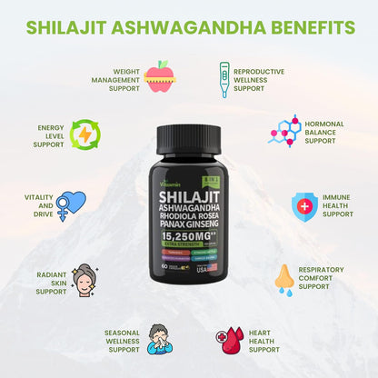 Mushmora® Shilajit Capsules Extra Strength