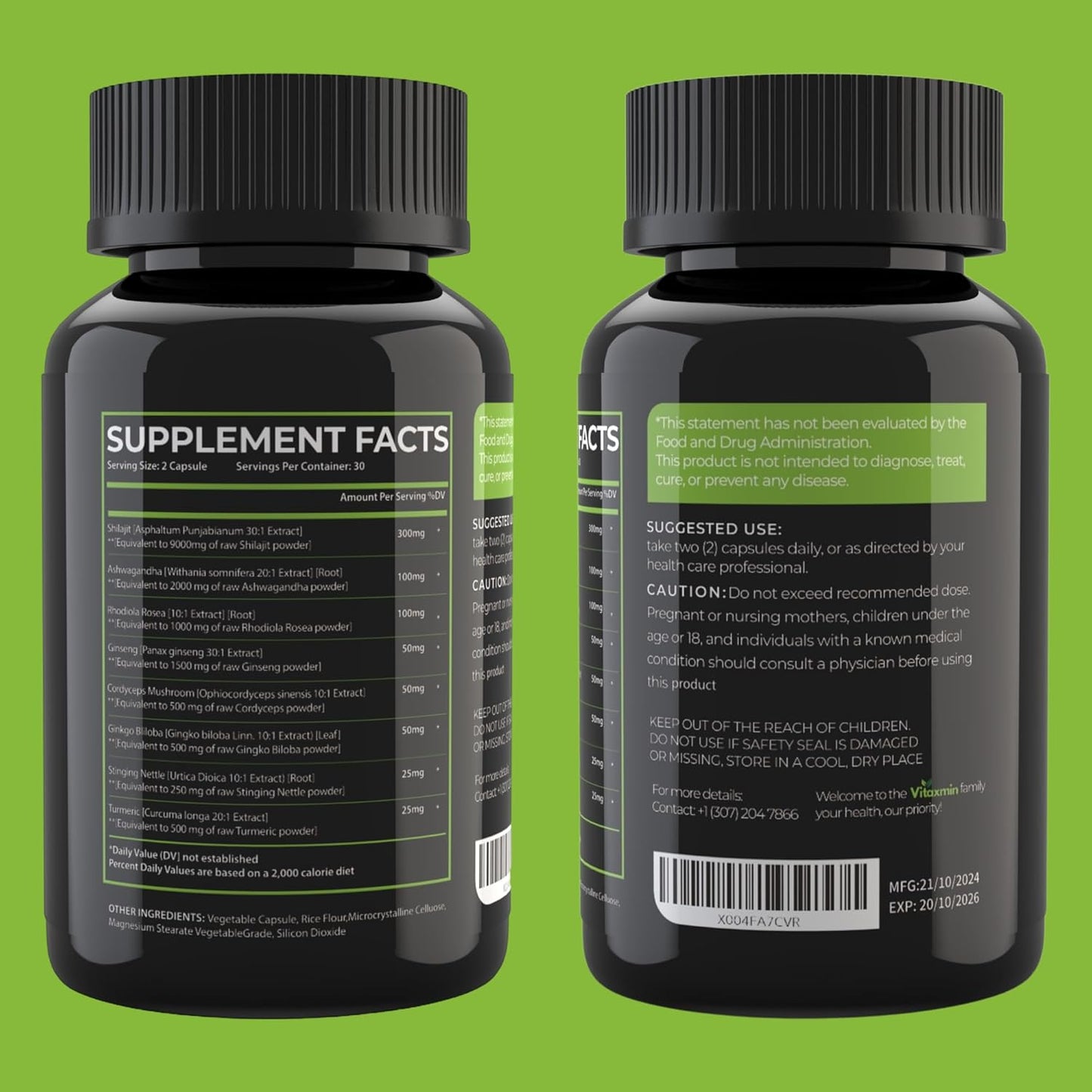 Mushmora® Shilajit Capsules Extra Strength